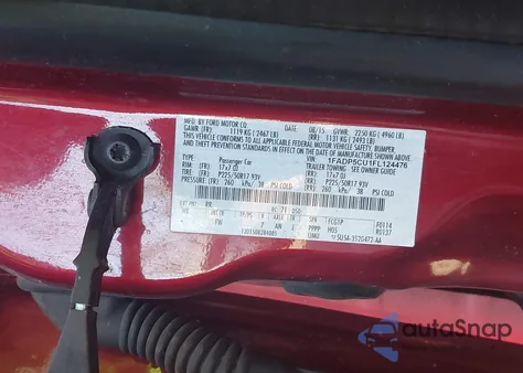 2015 Ford C-Max Energi Sel из США, поврежденный, VIN 1FADP5CU1FL124476